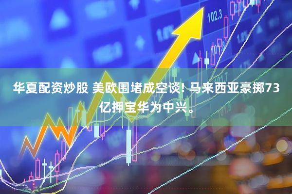 华夏配资炒股 美欧围堵成空谈! 马来西亚豪掷73亿押宝华为中兴。