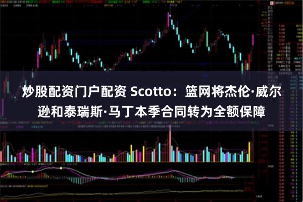 炒股配资门户配资 Scotto：篮网将杰伦·威尔逊和泰瑞斯·马丁本季合同转为全额保障