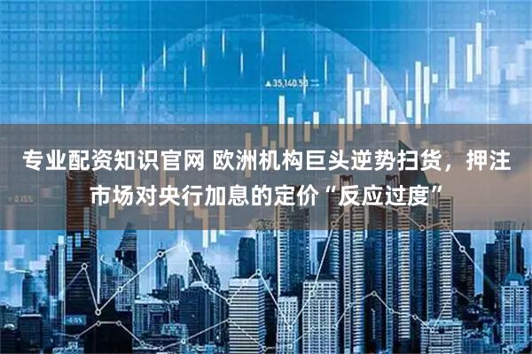 专业配资知识官网 欧洲机构巨头逆势扫货，押注市场对央行加息的定价“反应过度”