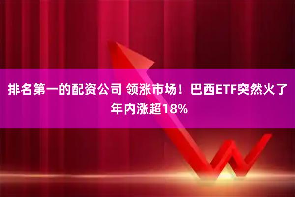 排名第一的配资公司 领涨市场！巴西ETF突然火了 年内涨超18%